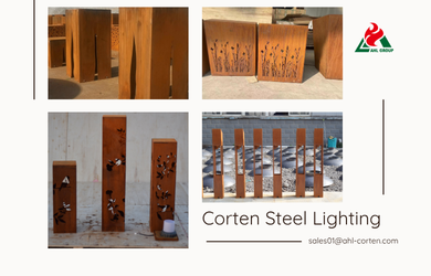 Corten Steel Outdoor Lighting